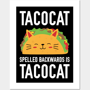 Tacocat Spelled Backwards Is Tacocat Posters and Art